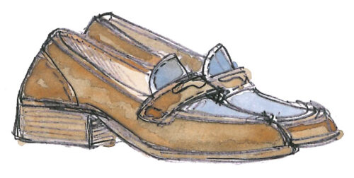 Établissements Bonnet Nettoyage chaussures plates en cuir