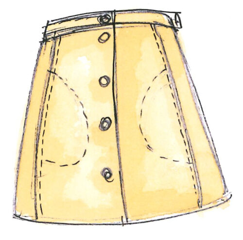 Établissements Bonnet Nettoyage mini-jupe shorts en cuir
